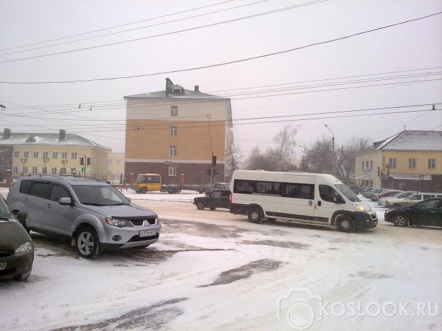 Снегопад в Костроме